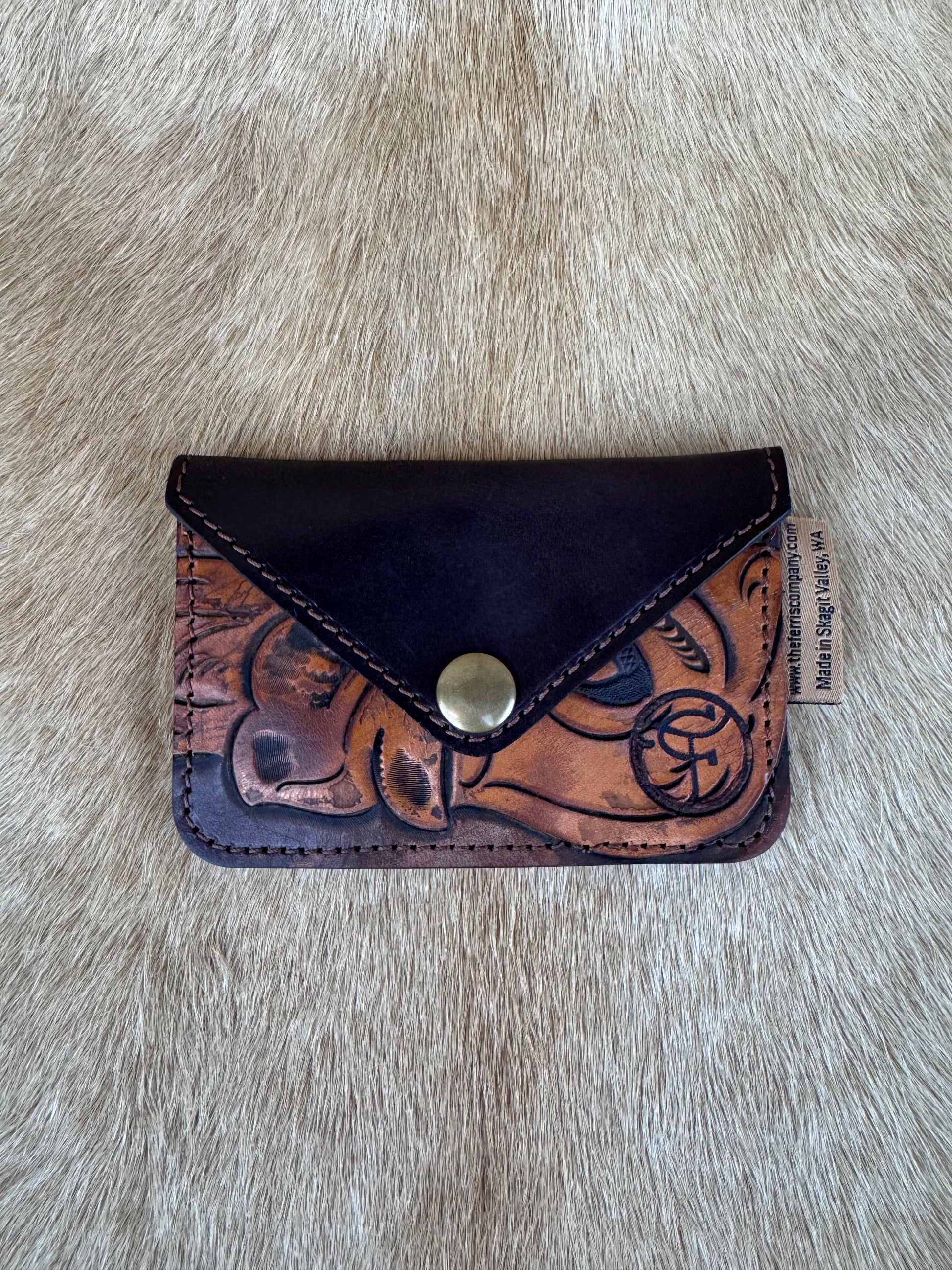 Buckshot Wallet - Simco Tooled Pleasure Saddle 001