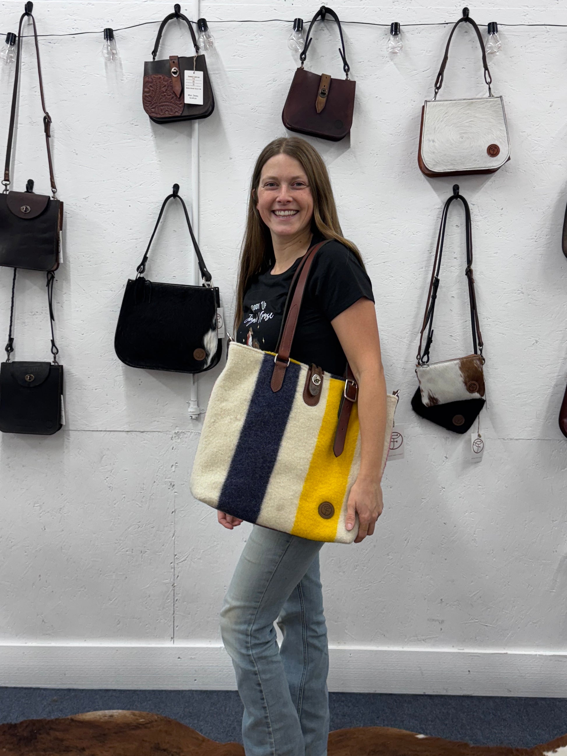 Vintage Hudson Bay Blanket Tote