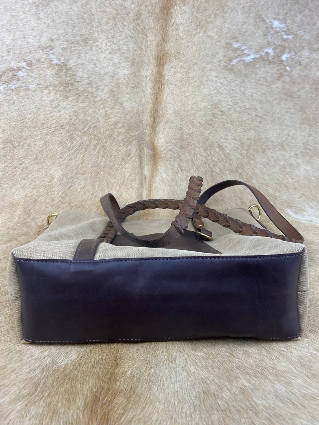 Canvas Leather Tote