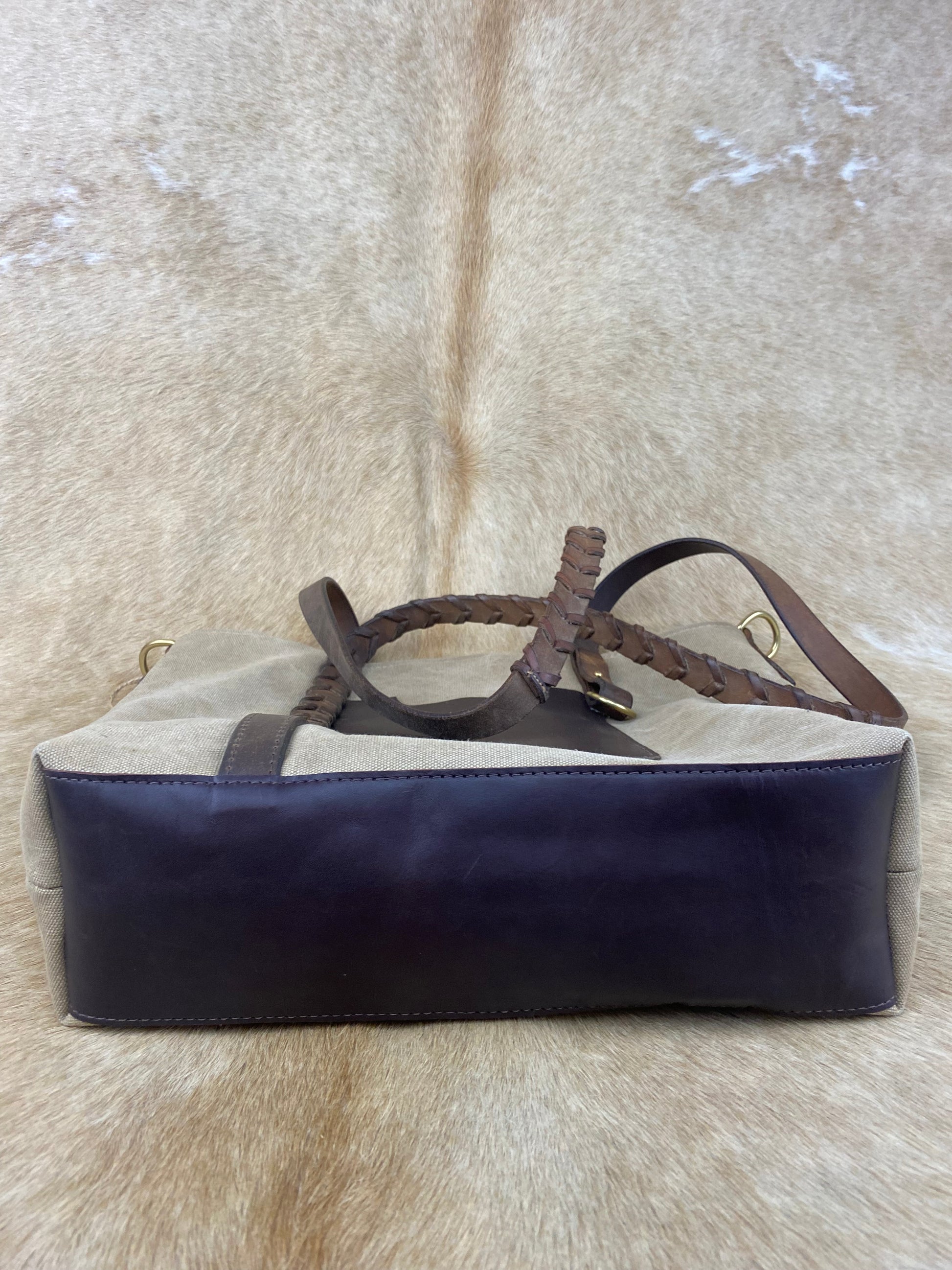 Canvas Leather Tote