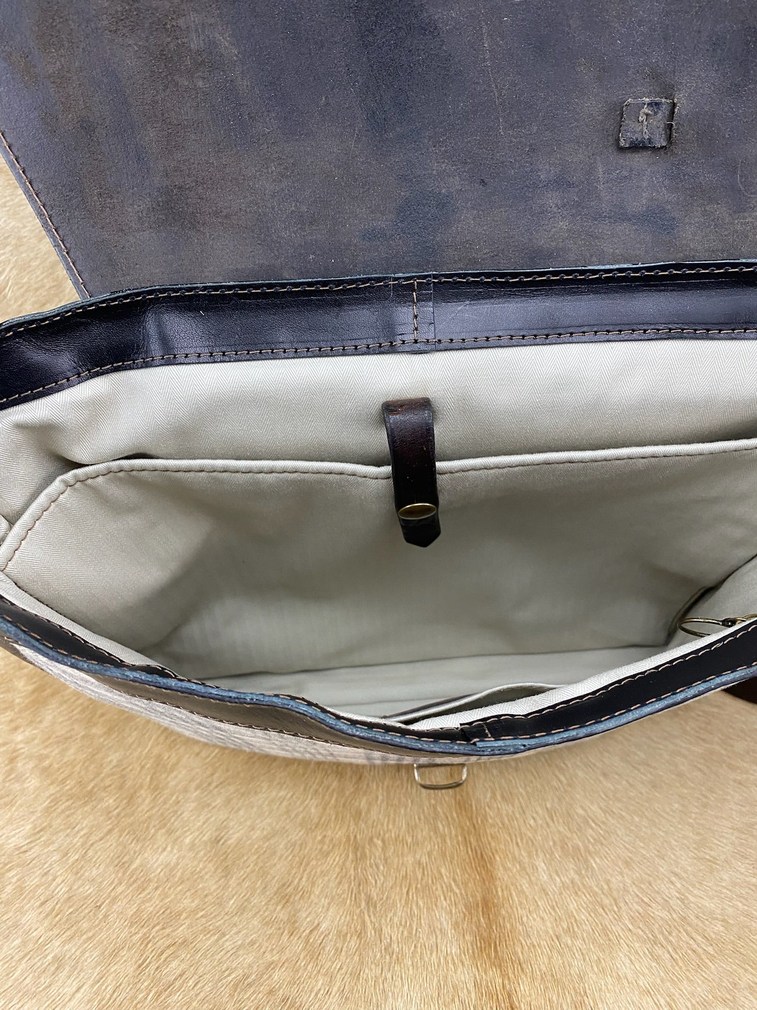 Baker Plaid Messenger Bag